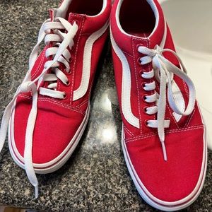 Brand new red old school vans!